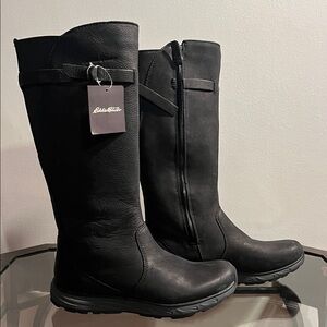 New with Tag size 8.5 Eddie Bauer Lodge Boots Leather waterproof